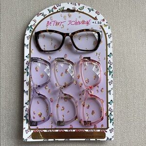 BETSEY JOHNSON | +1.50 | 4-Pack Reading Glasses | Floral & Chic